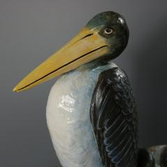  Brown Westhead Moore Co Brown Westhead Moore Co Majolica Storks Vase - 4112921