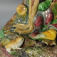  Brown Westhead Moore Co Brown Westhead Moore Co Majolica Storks Vase - 4112922