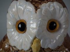  Brown Westhead Moore Co Brown Westhead Moore Majolica Owl Figure - 1763852