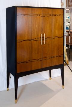  Brownstone Furniture Inlaid Wood Lacquer Bar Cabinet - 2684379