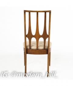  Broyhill Brasilia Broyhill Brasilia Brutalist Mid Century Walnut Dining Chairs Set of 4 - 1818259