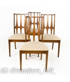  Broyhill Brasilia Broyhill Brasilia Brutalist Mid Century Walnut Dining Chairs Set of 4 - 1818262