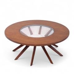  Broyhill Brasilia Broyhill Brasilia Mid Century Cathedral Walnut Coffee Table - 4261105
