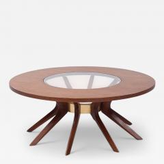  Broyhill Brasilia Broyhill Brasilia Mid Century Cathedral Walnut Coffee Table - 4262850
