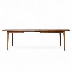  Broyhill Brasilia Broyhill Brasilia Mid Century Expanding Walnut Dining Table with 3 Leaves - 4347206
