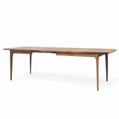  Broyhill Brasilia Broyhill Brasilia Mid Century Expanding Walnut Dining Table with 3 Leaves - 4347207
