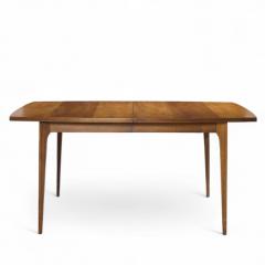  Broyhill Brasilia Broyhill Brasilia Mid Century Expanding Walnut Dining Table with 3 Leaves - 4347212