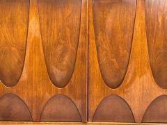  Broyhill Brasilia Broyhill Brasilia Mid Century Modern Walnut Brass Highboy USA 1960s - 4124528