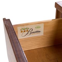  Broyhill Brasilia Broyhill Brasilia Mid Century Walnut 9 Drawer Lowboy Dresser - 4312607