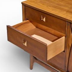  Broyhill Brasilia Broyhill Brasilia Mid Century Walnut 9 Drawer Lowboy Dresser - 4520910
