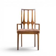  Broyhill Brasilia Broyhill Brasilia Mid Century Walnut Arm Dining Chair - 4705119