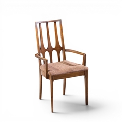  Broyhill Brasilia Broyhill Brasilia Mid Century Walnut Arm Dining Chair - 4705126