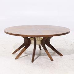  Broyhill Brasilia Broyhill Brasilia Mid Century Walnut Cathedral Coffee Table - 4202315