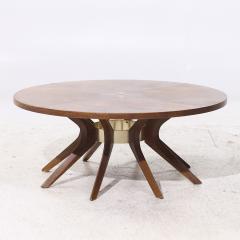  Broyhill Brasilia Broyhill Brasilia Mid Century Walnut Cathedral Coffee Table - 4202316