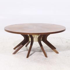  Broyhill Brasilia Broyhill Brasilia Mid Century Walnut Cathedral Coffee Table - 4202317