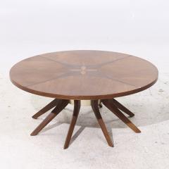 Broyhill Brasilia Broyhill Brasilia Mid Century Walnut Cathedral Coffee Table - 4202318
