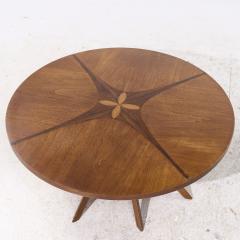  Broyhill Brasilia Broyhill Brasilia Mid Century Walnut Cathedral Coffee Table - 4202321