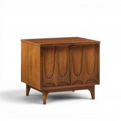  Broyhill Brasilia Broyhill Brasilia Mid Century Walnut Commode Nightstands Pair - 4684706