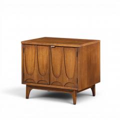  Broyhill Brasilia Broyhill Brasilia Mid Century Walnut Commode Nightstands Pair - 4684709