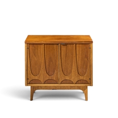  Broyhill Brasilia Broyhill Brasilia Mid Century Walnut Commode Nightstands Pair - 4754252