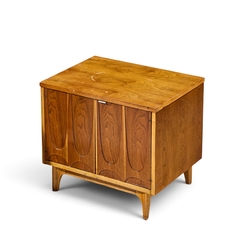  Broyhill Brasilia Broyhill Brasilia Mid Century Walnut Commode Nightstands Pair - 4754254