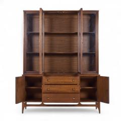  Broyhill Brasilia Broyhill Brasilia Mid Century Walnut Credenza and Hutch - 4257141