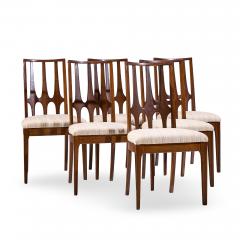 Broyhill Brasilia Broyhill Brasilia Mid Century Walnut Dining Chairs Set of 6 - 4521287