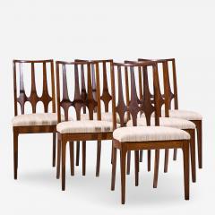  Broyhill Brasilia Broyhill Brasilia Mid Century Walnut Dining Chairs Set of 6 - 4521303