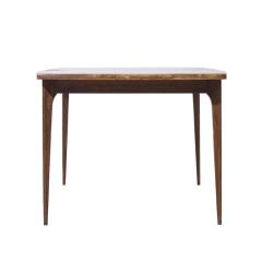  Broyhill Brasilia Broyhill Brasilia Mid Century Walnut Expanding Dining Table with 1 Leaf - 3994507