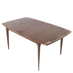  Broyhill Brasilia Broyhill Brasilia Mid Century Walnut Expanding Dining Table with 1 Leaf - 3994512