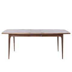  Broyhill Brasilia Broyhill Brasilia Mid Century Walnut Expanding Dining Table with 1 Leaf - 3994513