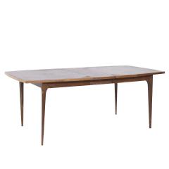  Broyhill Brasilia Broyhill Brasilia Mid Century Walnut Expanding Dining Table with 1 Leaf - 3994514
