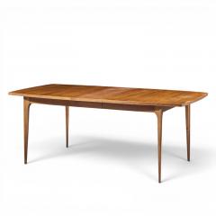  Broyhill Brasilia Broyhill Brasilia Mid Century Walnut Expanding Dining Table with 1 Leaf - 4684745