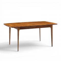  Broyhill Brasilia Broyhill Brasilia Mid Century Walnut Expanding Dining Table with 1 Leaf - 4684748