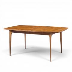  Broyhill Brasilia Broyhill Brasilia Mid Century Walnut Expanding Dining Table with 1 Leaf - 4684750