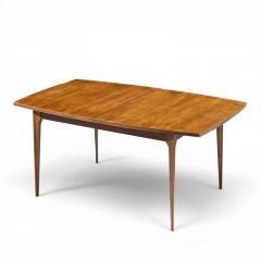  Broyhill Brasilia Broyhill Brasilia Mid Century Walnut Expanding Dining Table with 1 Leaf - 4684751