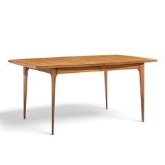  Broyhill Brasilia Broyhill Brasilia Mid Century Walnut Expanding Dining Table with 1 Leaf - 4803805
