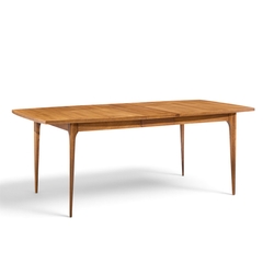  Broyhill Brasilia Broyhill Brasilia Mid Century Walnut Expanding Dining Table with 1 Leaf - 4804047