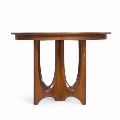  Broyhill Brasilia Broyhill Brasilia Mid Century Walnut Expanding Dining Table with 2 Leaves - 4313830