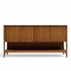  Broyhill Brasilia Broyhill Brasilia Mid Century Walnut Fluted Credenza - 4320484