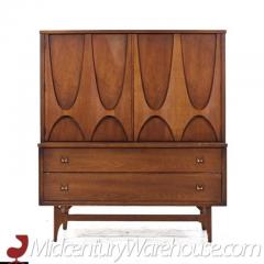  Broyhill Brasilia Broyhill Brasilia Mid Century Walnut Gentlemans Chest Dresser - 3358855