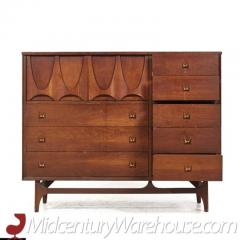  Broyhill Brasilia Broyhill Brasilia Mid Century Walnut Magna Highboy Dresser - 3504155