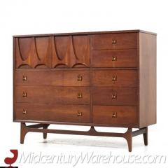  Broyhill Brasilia Broyhill Brasilia Mid Century Walnut Magna Highboy Dresser - 3504226