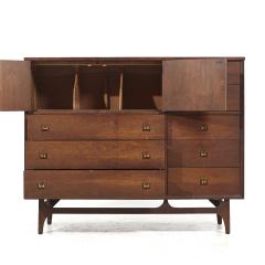  Broyhill Brasilia Broyhill Brasilia Mid Century Walnut Magna Highboy Dresser - 4117410