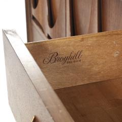 Broyhill Brasilia Broyhill Brasilia Mid Century Walnut Magna Highboy Dresser - 4117415