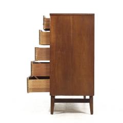  Broyhill Brasilia Broyhill Brasilia Mid Century Walnut Magna Highboy Dresser - 4117417