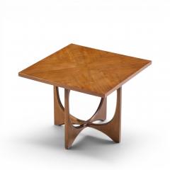  Broyhill Brasilia Broyhill Brasilia Mid Century Walnut Side Tables Pair - 4686146