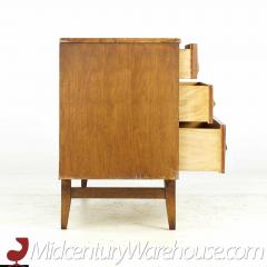  Broyhill Brasilia Broyhill Brasilia Mid Century Walnut and Brass 6 Drawer Dresser - 3688205