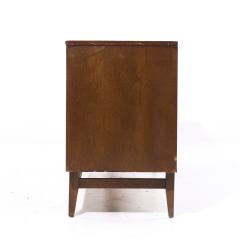  Broyhill Brasilia Broyhill Brasilia Mid Century Walnut and Brass 9 Drawer Lowboy Dresser - 4214663