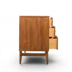  Broyhill Brasilia Broyhill Brasilia Mid Century Walnut and Brass 9 Drawer Lowboy Dresser - 4603605